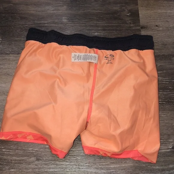 Black and Orange Women's Athletic Shorts - Picture 7 of 8